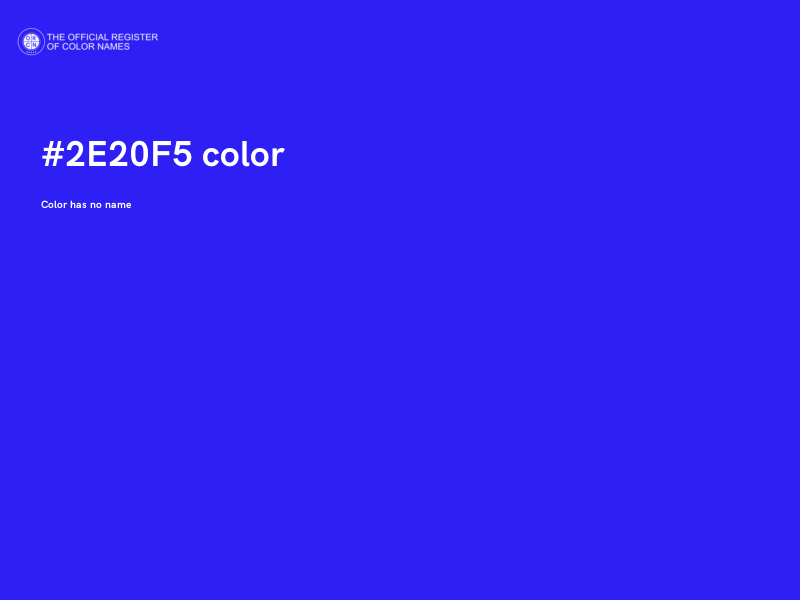 #2E20F5 color image