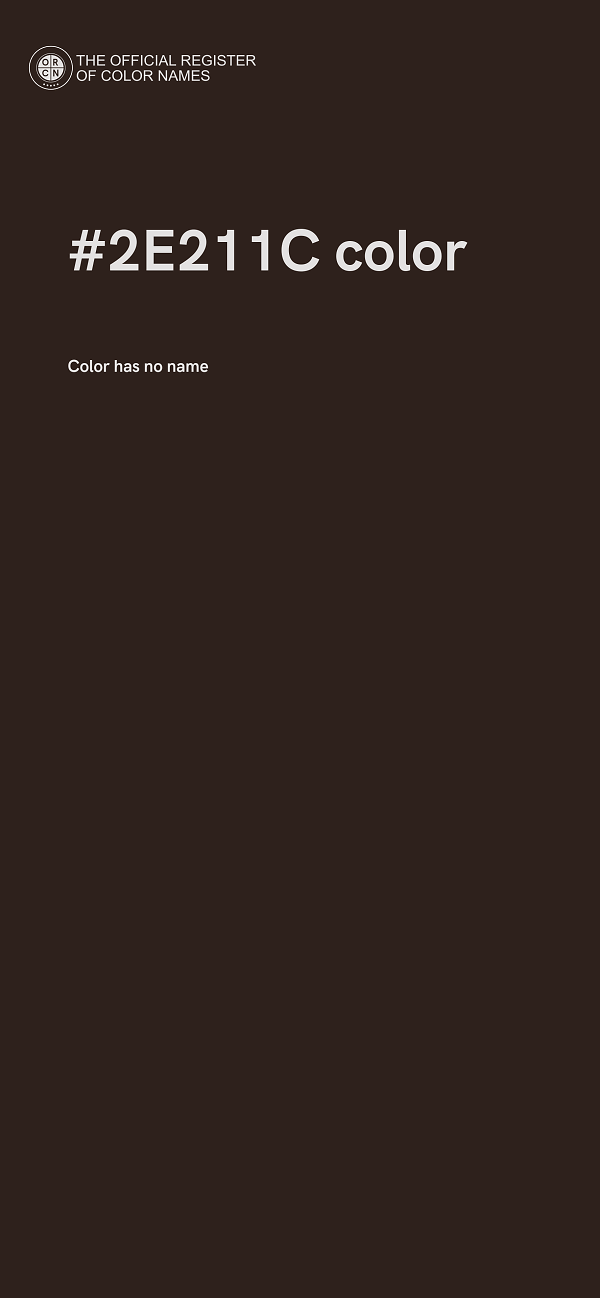 #2E211C color image