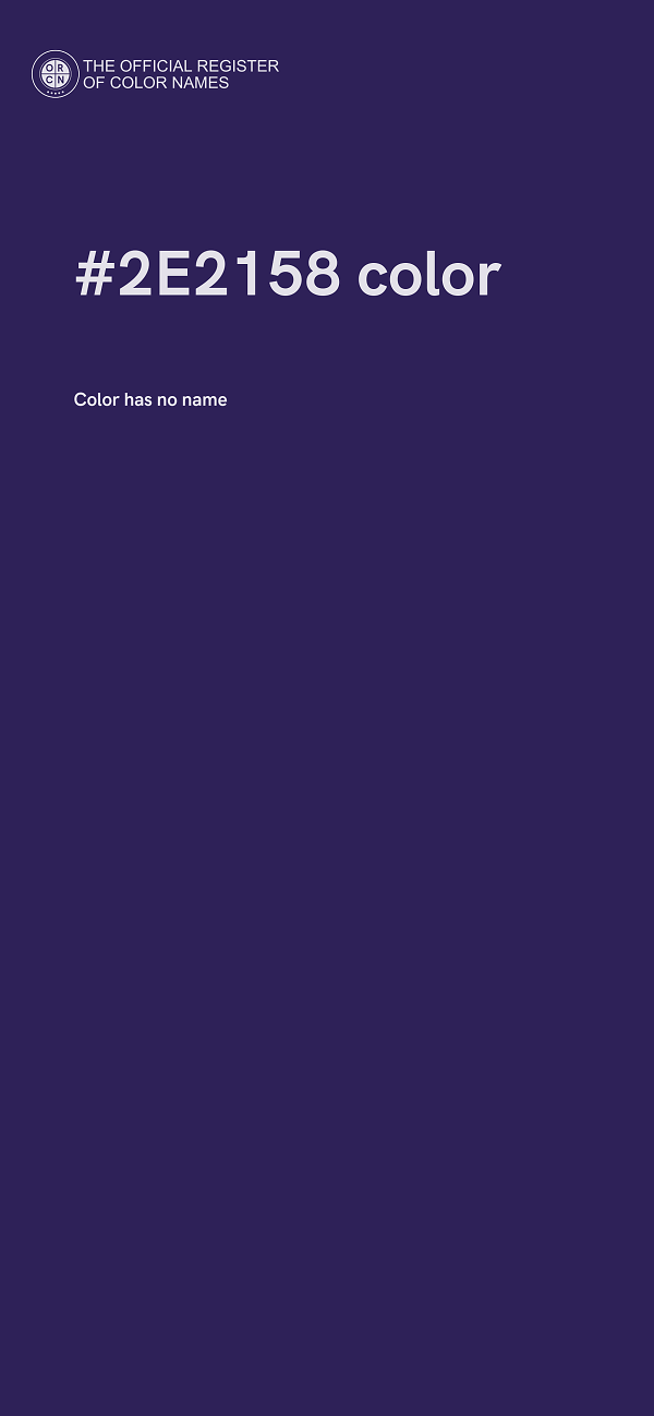 #2E2158 color image