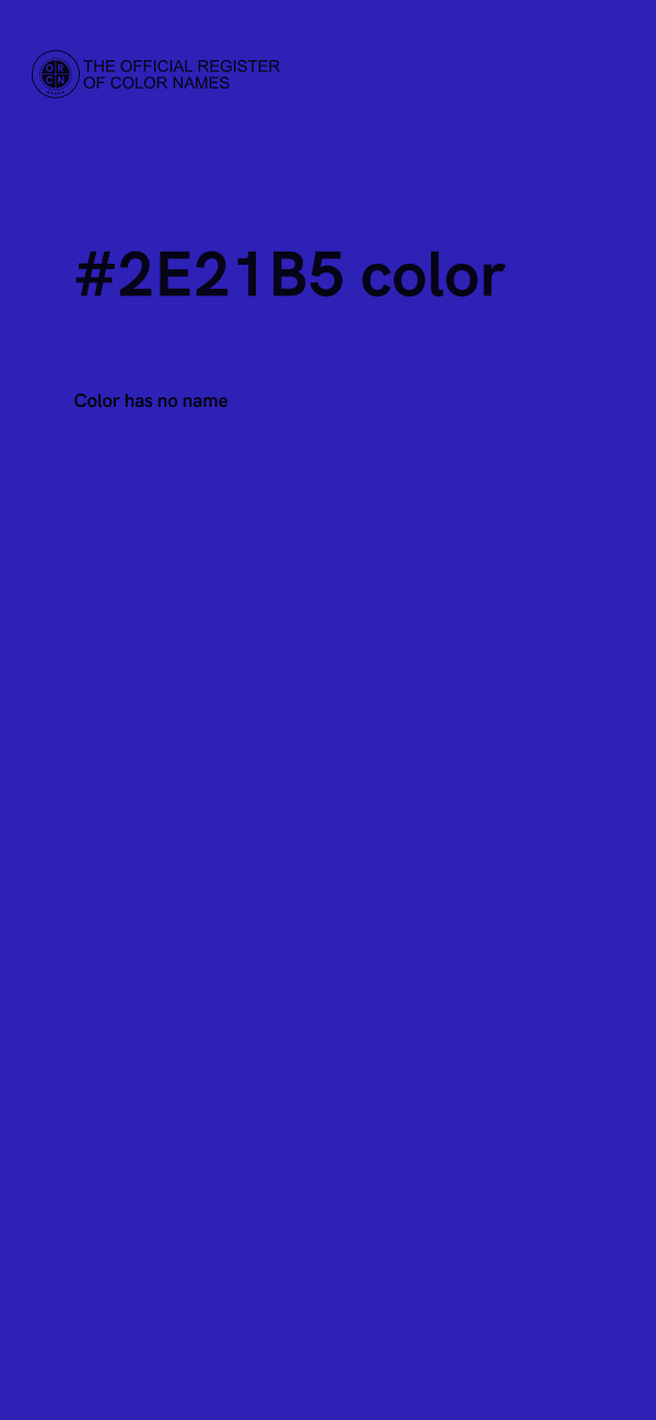 #2E21B5 color image