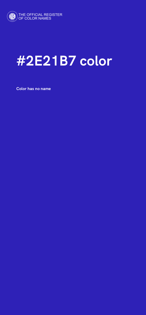 #2E21B7 color image