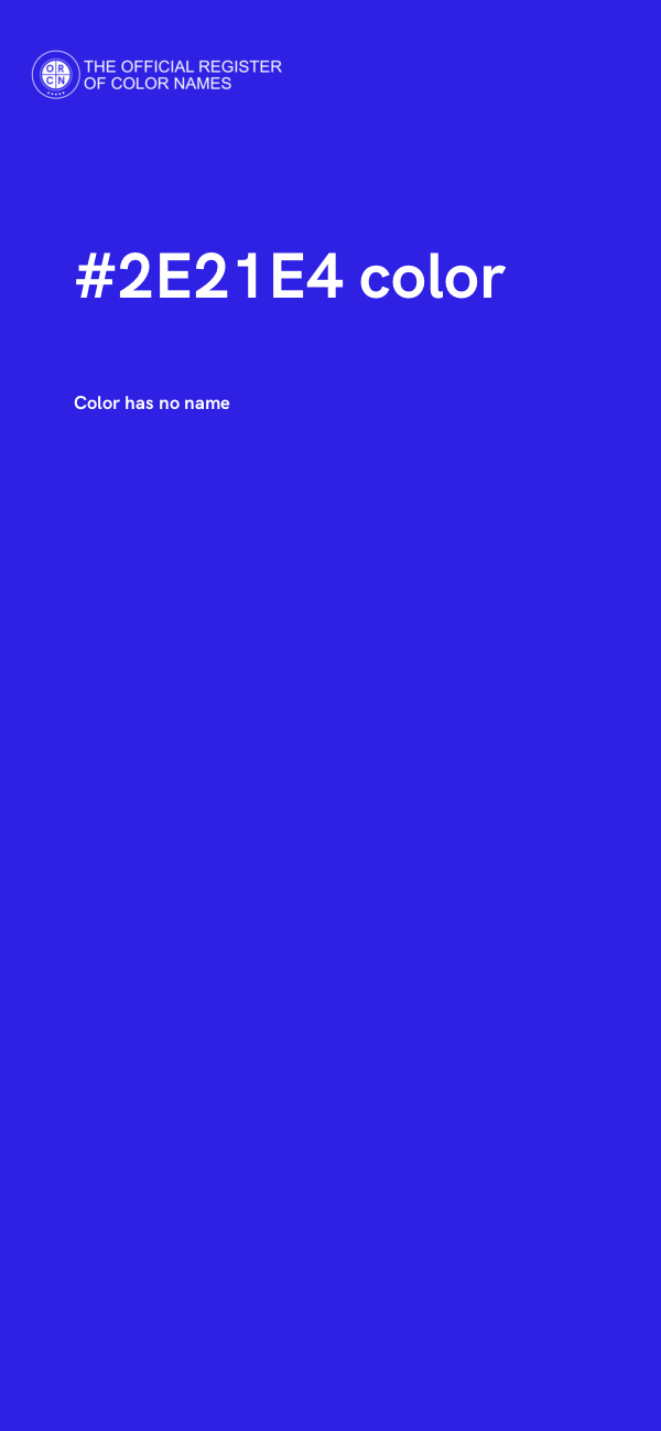 #2E21E4 color image