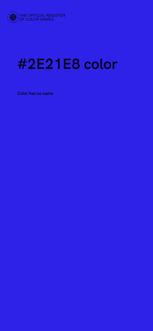 #2E21E8 color image