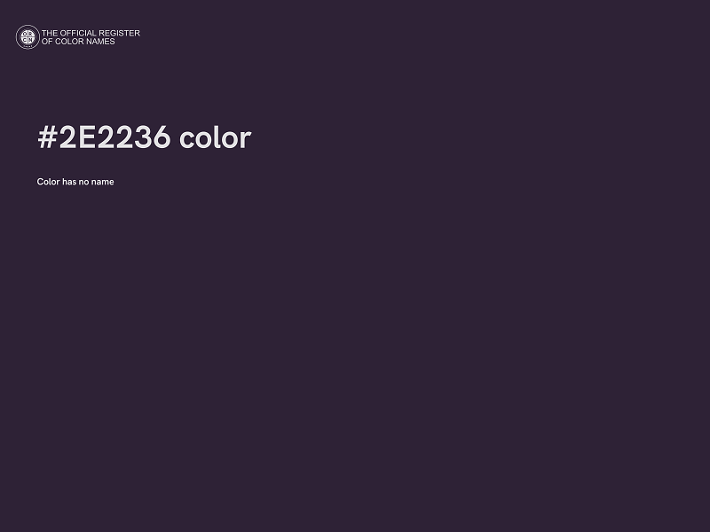 #2E2236 color image