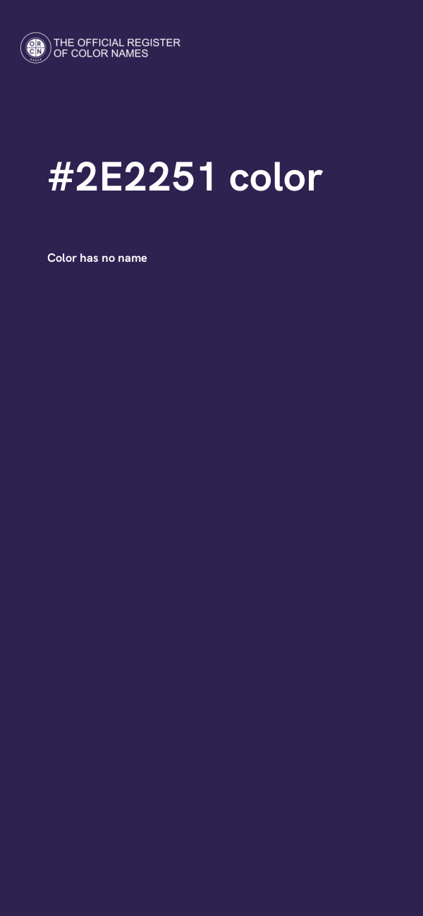 #2E2251 color image