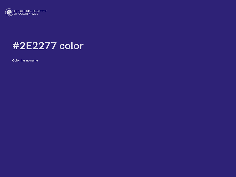 #2E2277 color image