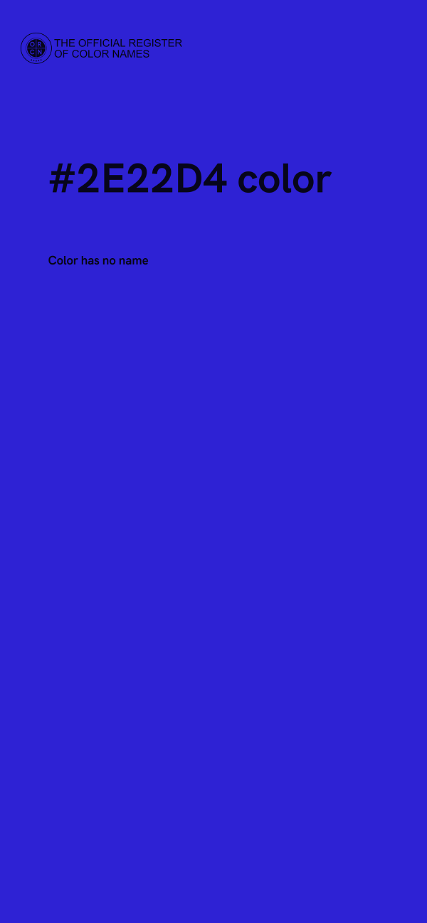 #2E22D4 color image