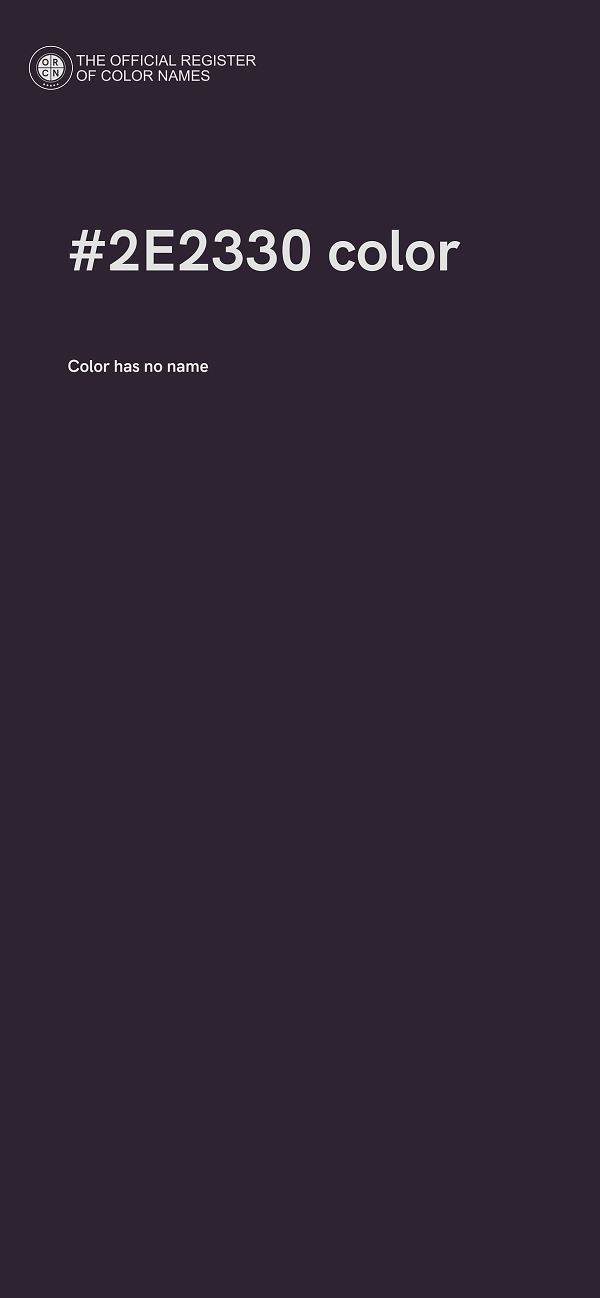 #2E2330 color image