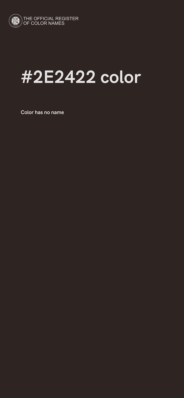 #2E2422 color image