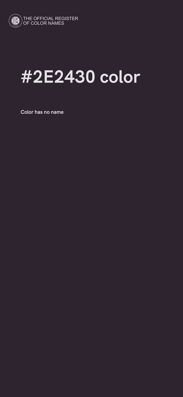#2E2430 color image
