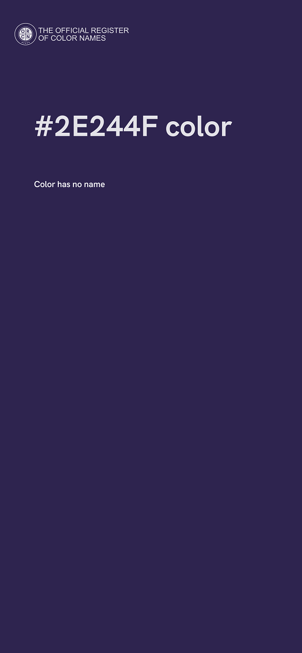 #2E244F color image