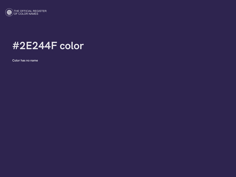 #2E244F color image