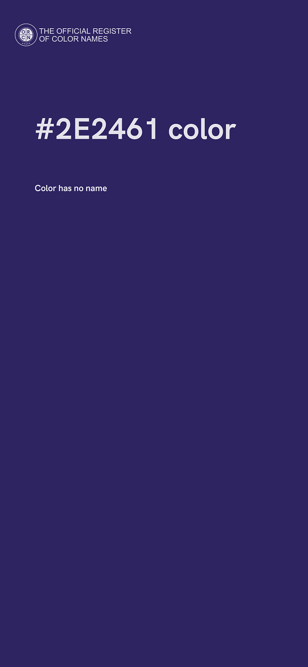 #2E2461 color image