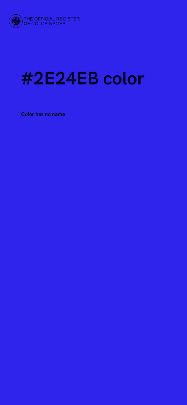 #2E24EB color image