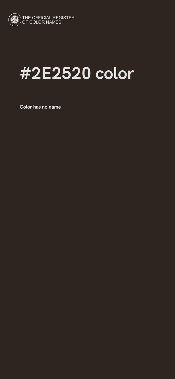 #2E2520 color image
