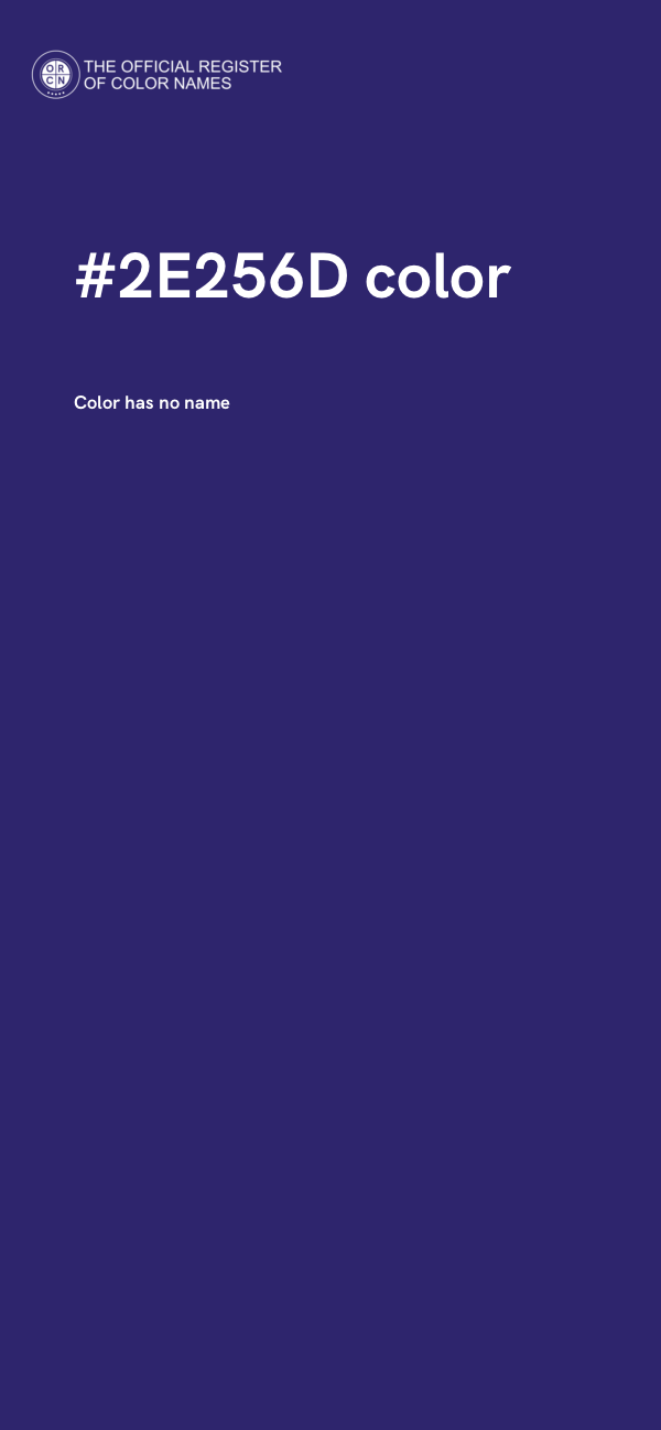#2E256D color image