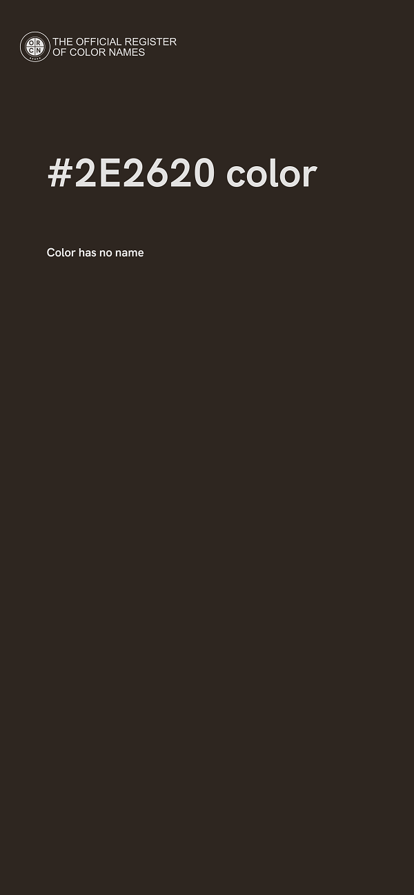 #2E2620 color image