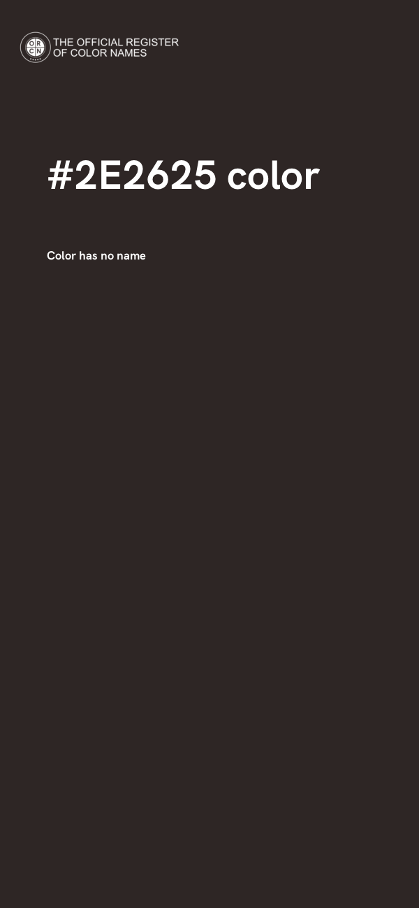 #2E2625 color image