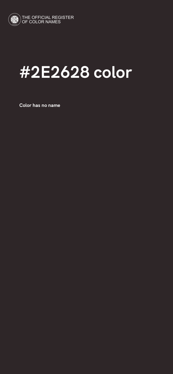 #2E2628 color image