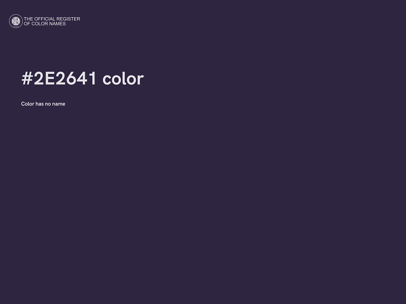 #2E2641 color image