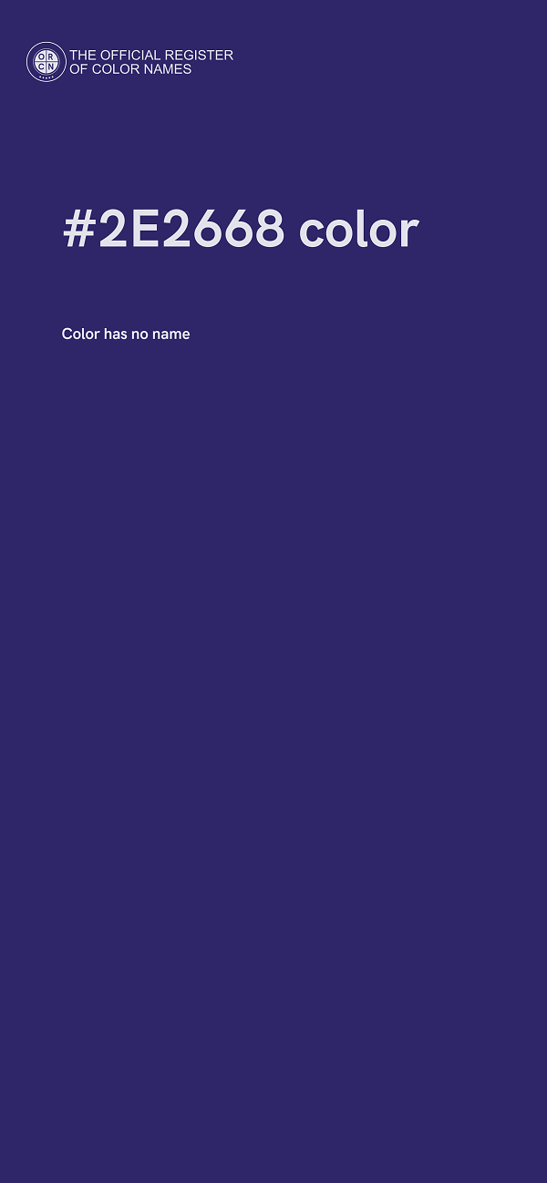 #2E2668 color image
