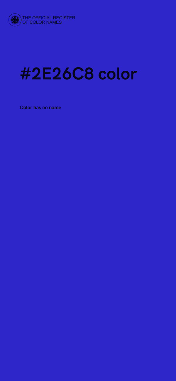 #2E26C8 color image