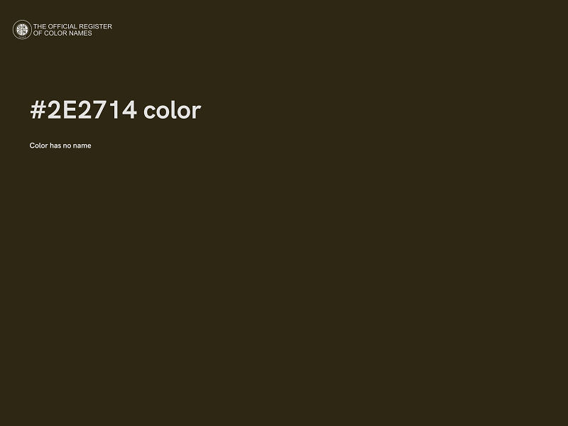 #2E2714 color image