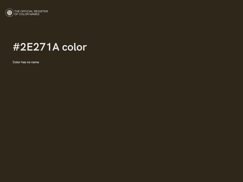 #2E271A color image