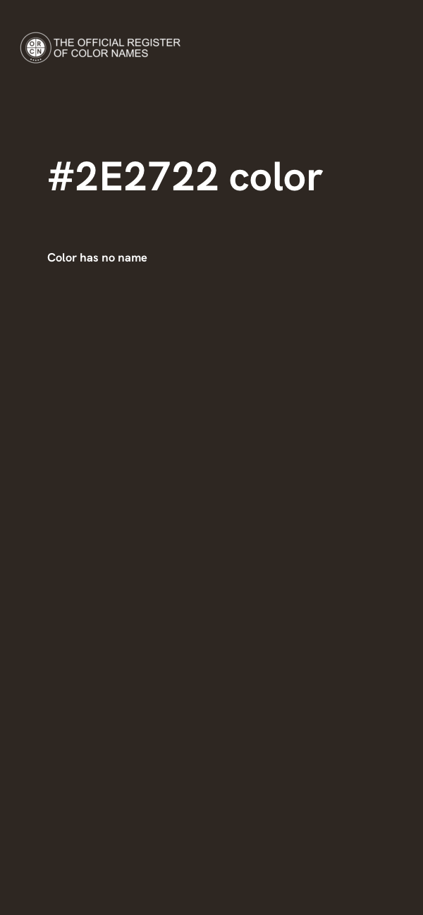 #2E2722 color image