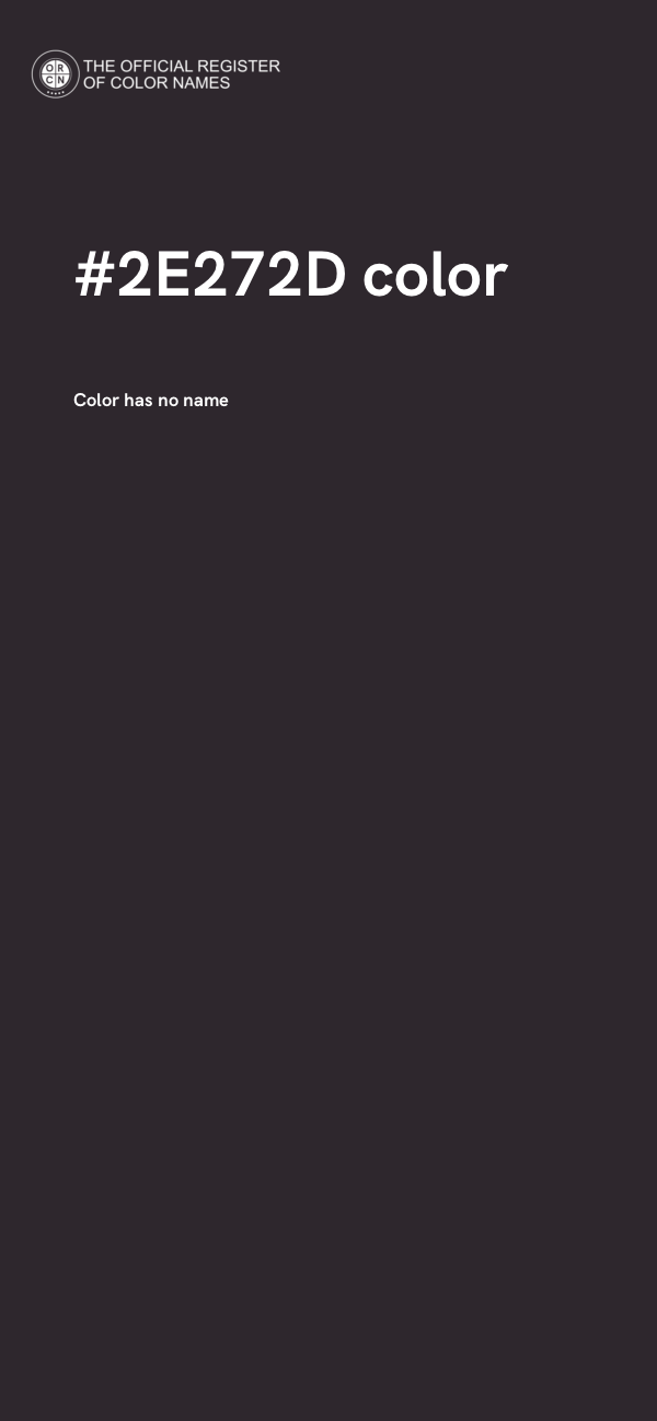 #2E272D color image