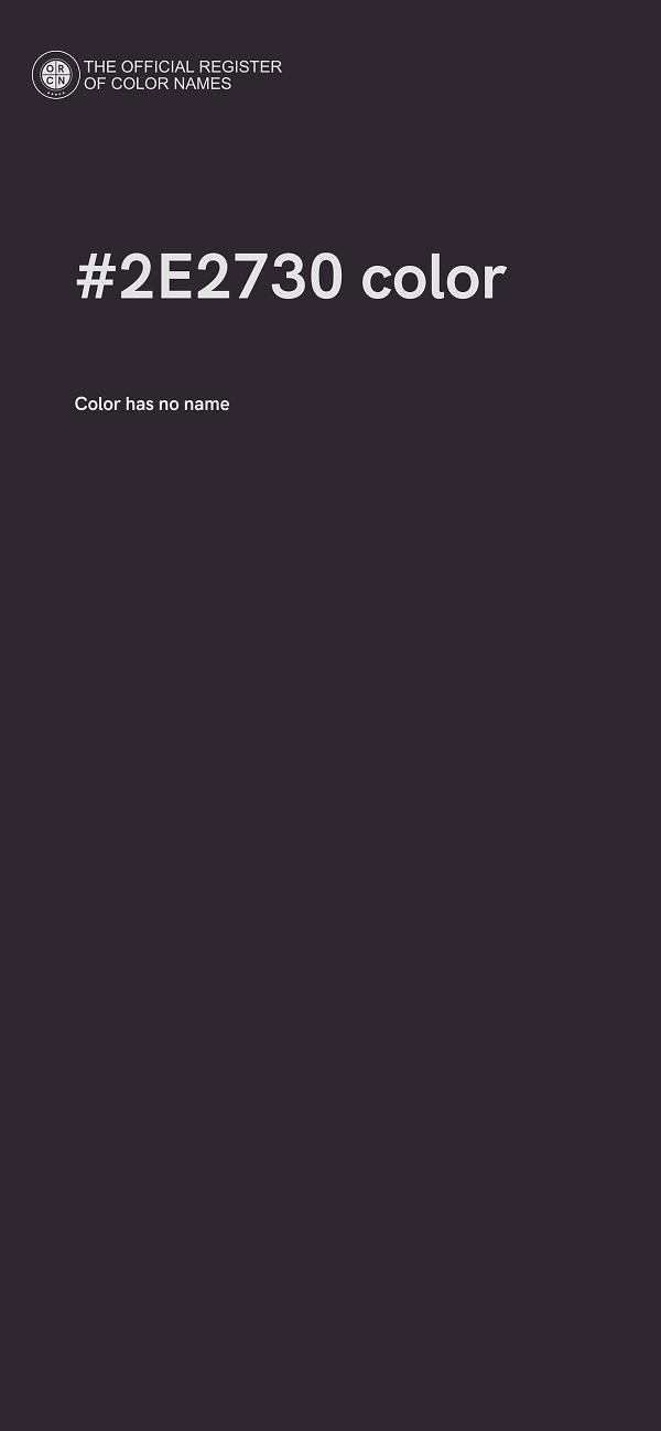 #2E2730 color image