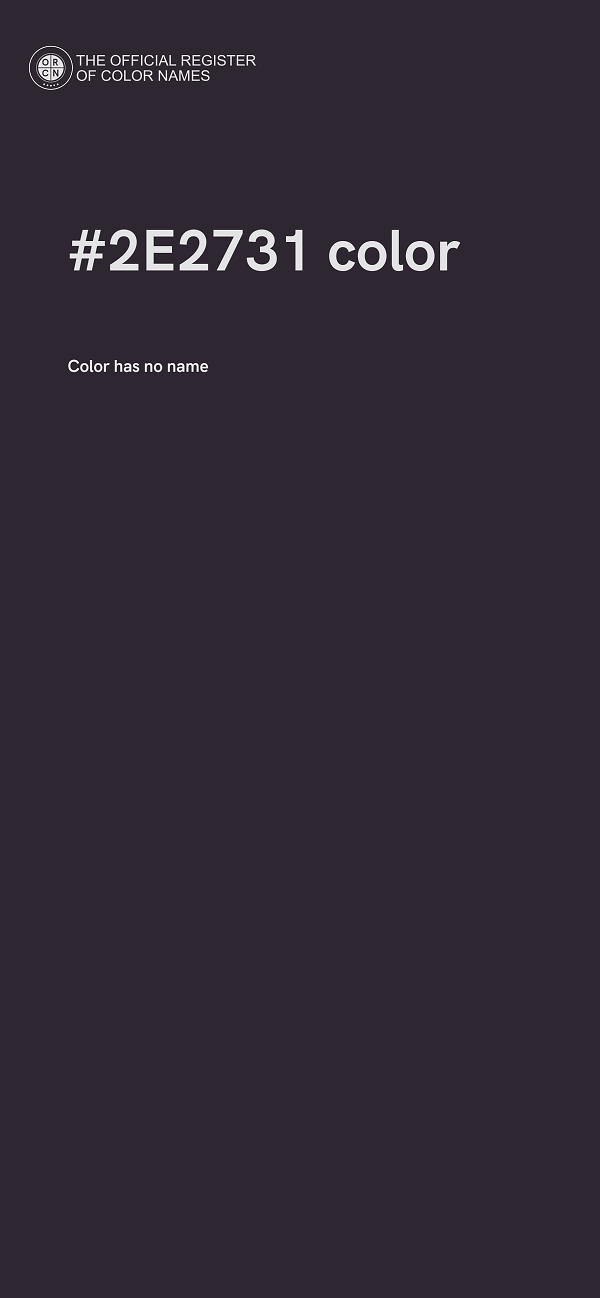 #2E2731 color image
