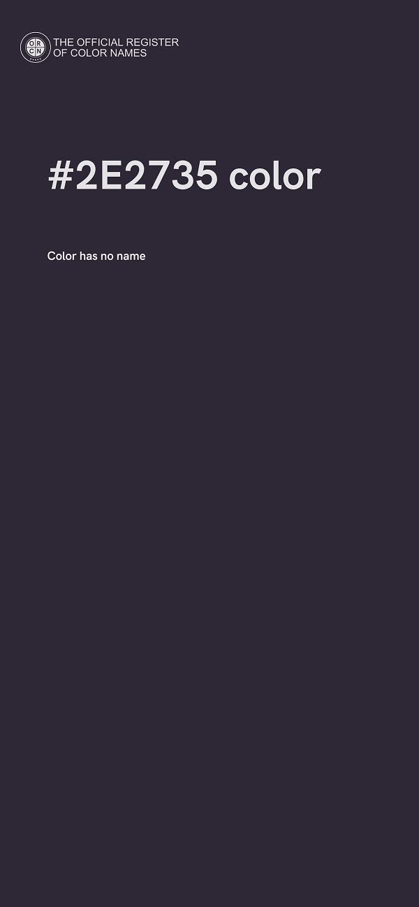 #2E2735 color image