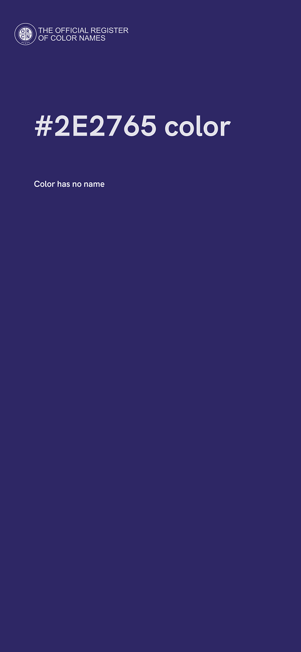 #2E2765 color image