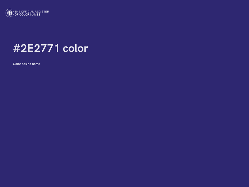 #2E2771 color image