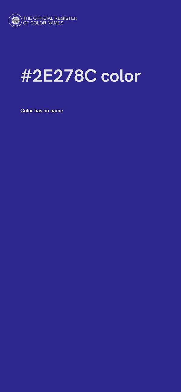 #2E278C color image