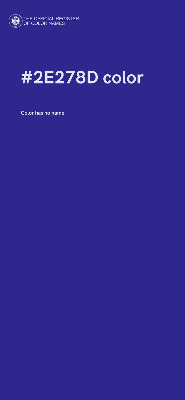 #2E278D color image