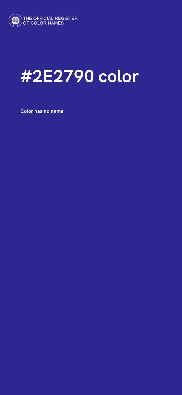 #2E2790 color image