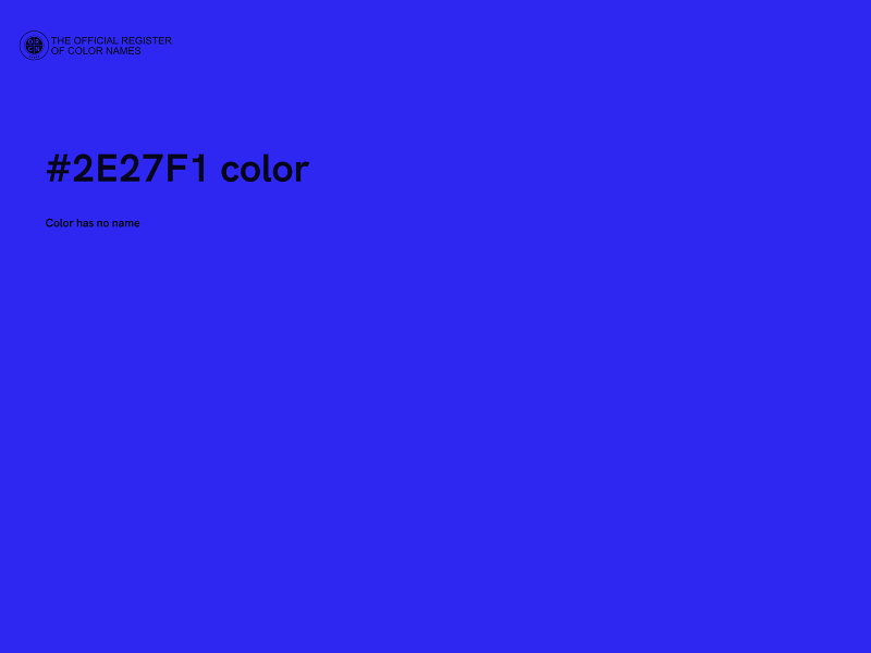 #2E27F1 color image