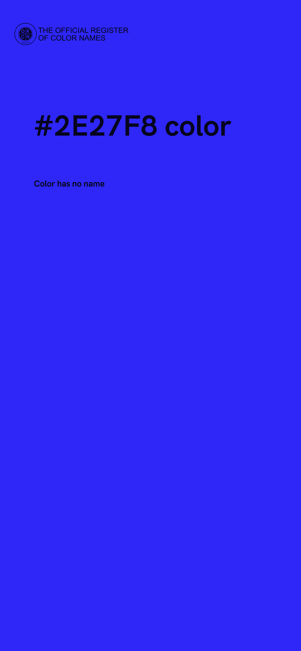 #2E27F8 color image