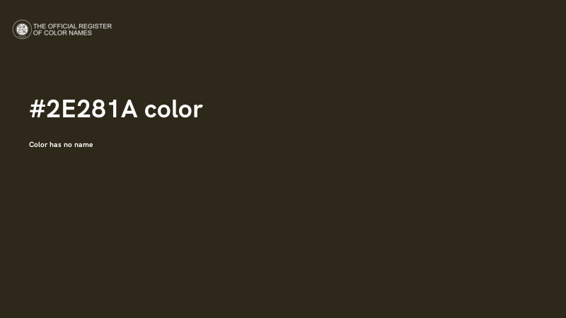 #2E281A color image