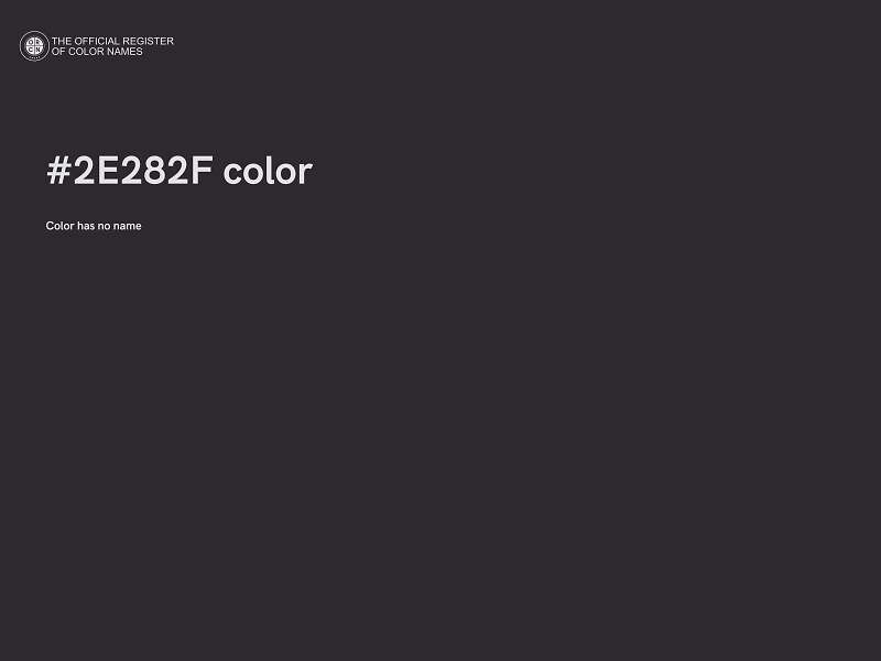 #2E282F color image