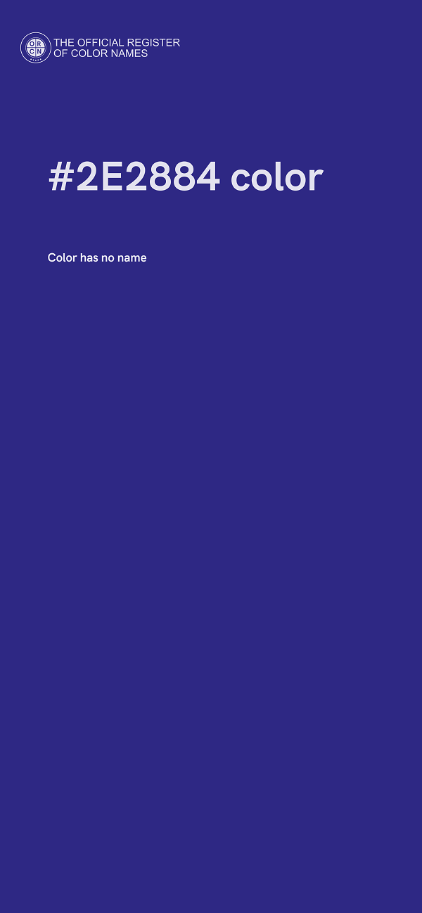 #2E2884 color image