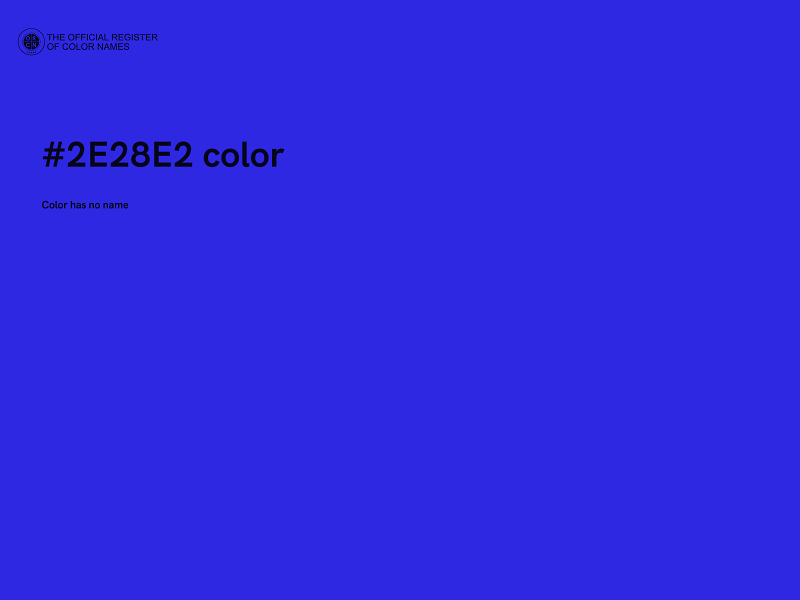 #2E28E2 color image