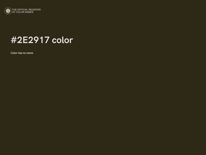 #2E2917 color image