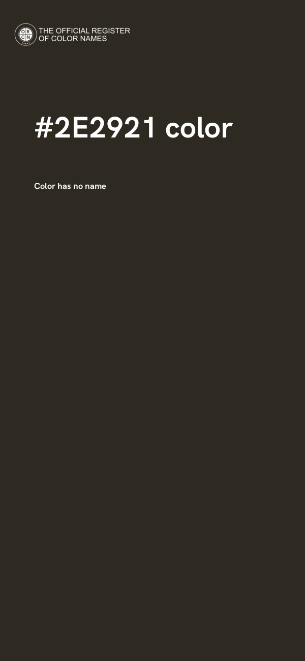 #2E2921 color image