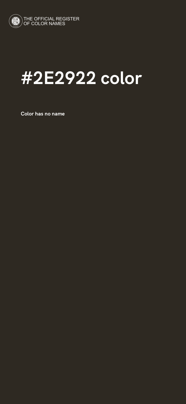#2E2922 color image