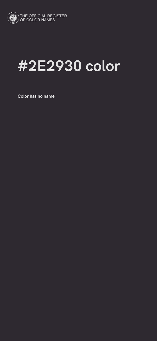 #2E2930 color image