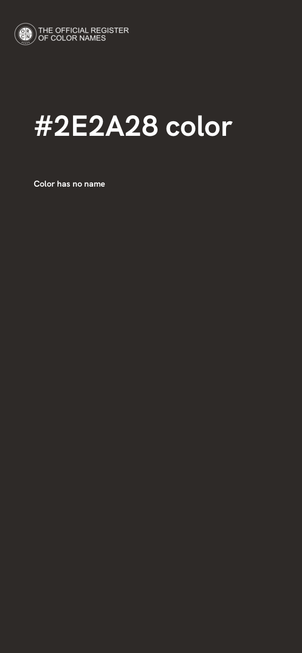 #2E2A28 color image