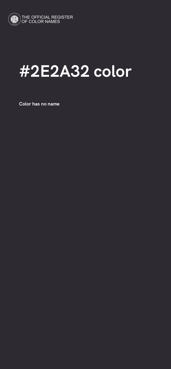 #2E2A32 color image
